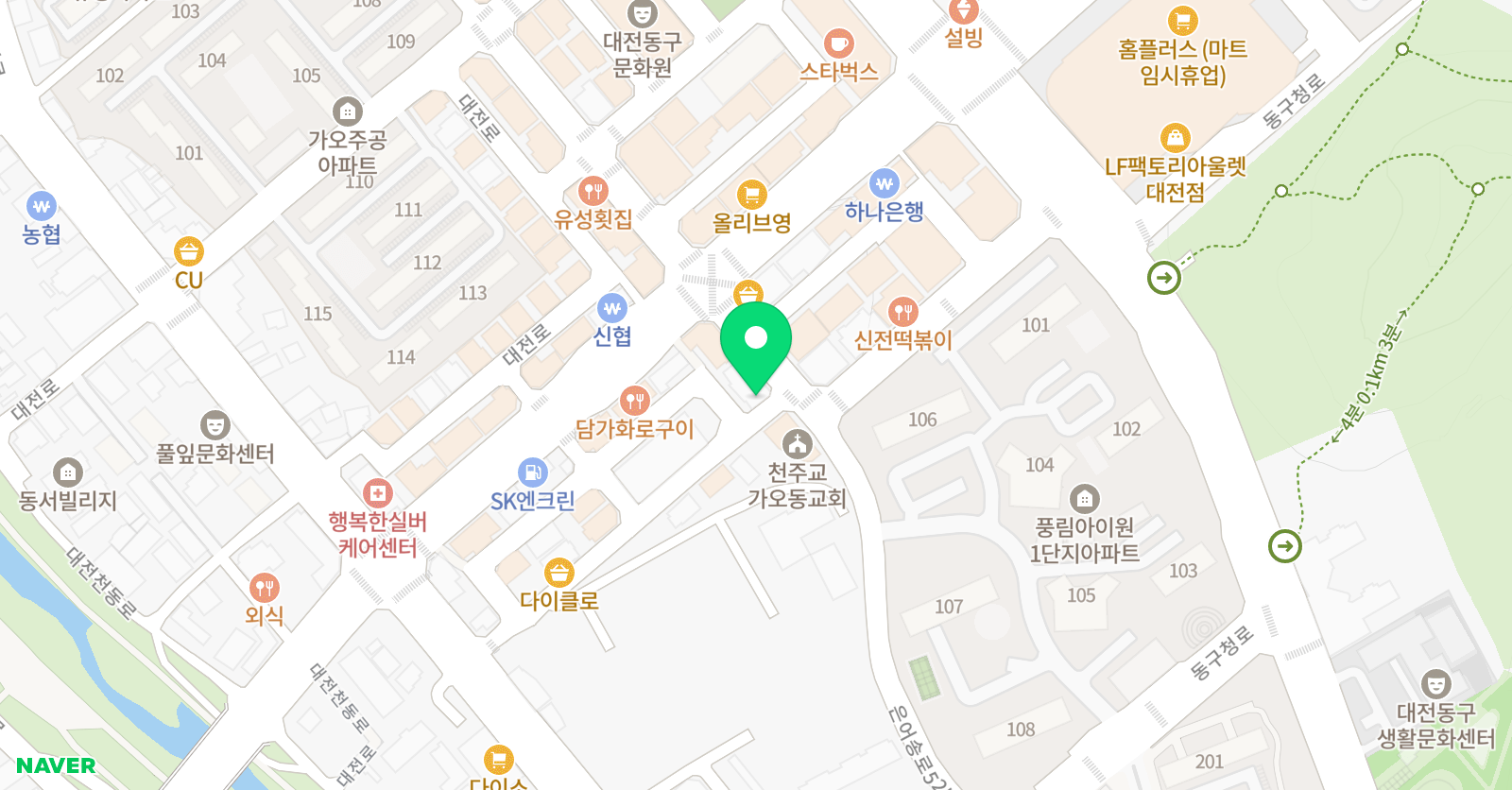 T&G 어학원 위치