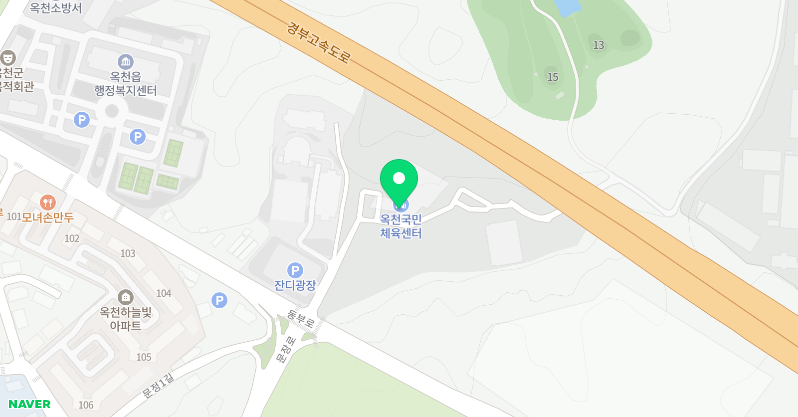 옥천 수영장 위치