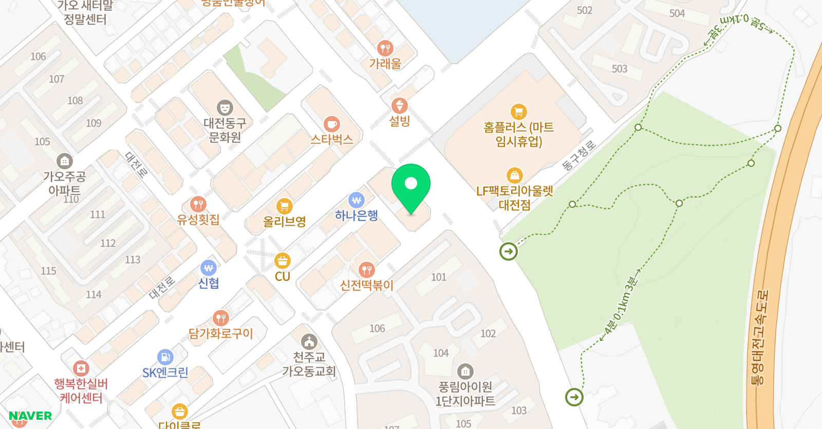 KJ연세 수학과학학원 위치