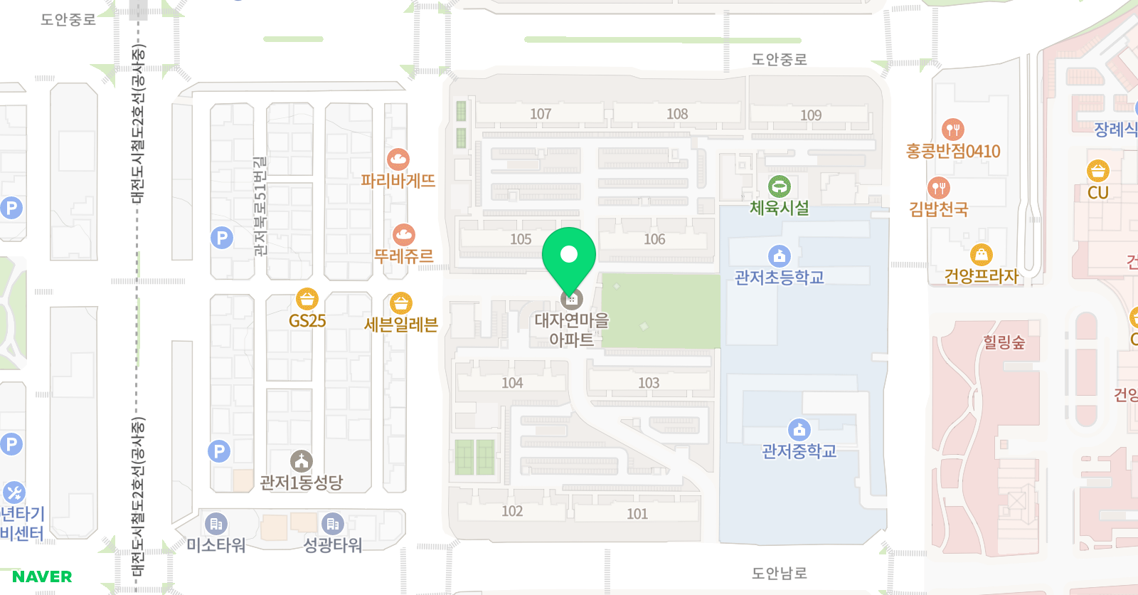대전제일스포츠클럽 위치