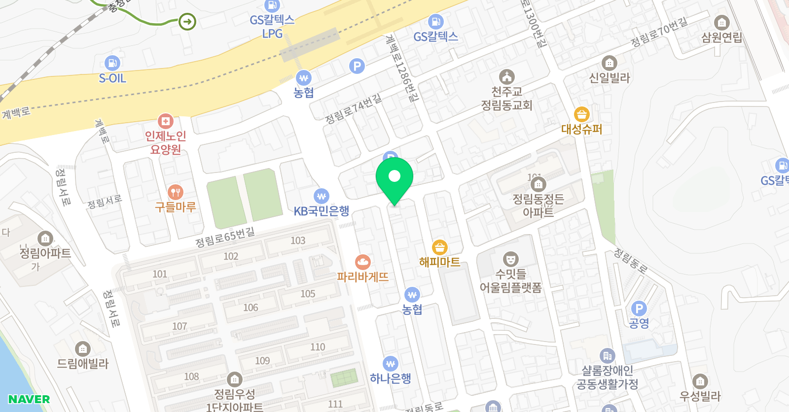 K 실용음악학원 위치