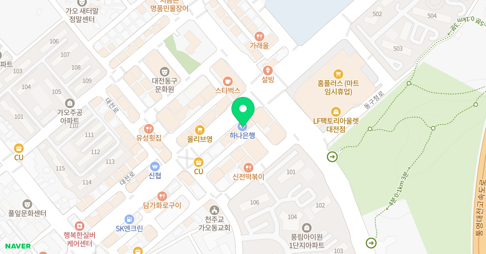 이재근 영어수학전문 학원 위치