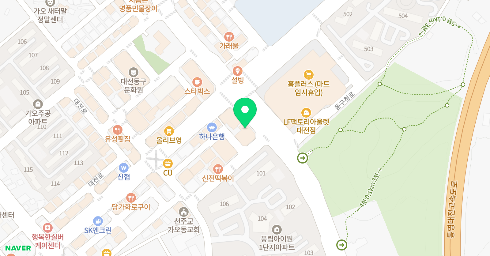 파써블 영어학원 위치