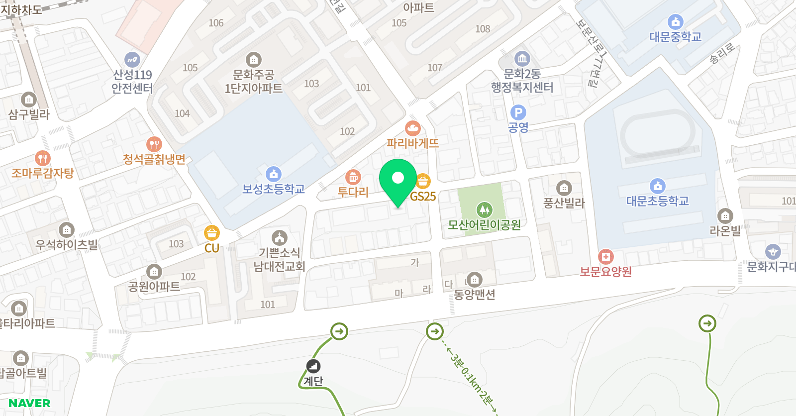 새로핀아이들 학원 위치