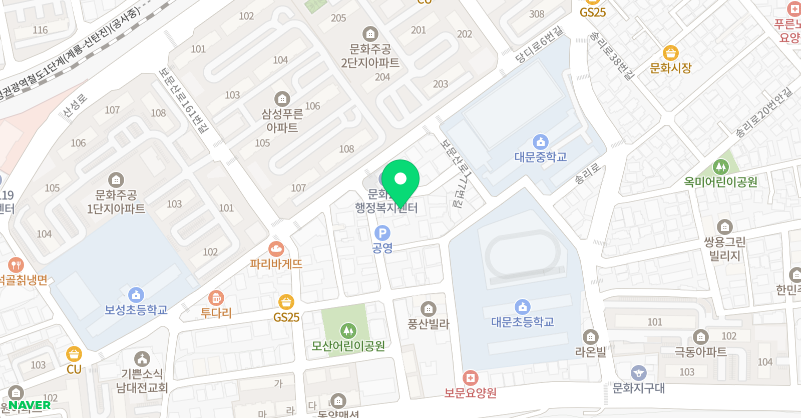 원아카데미 학원 위치