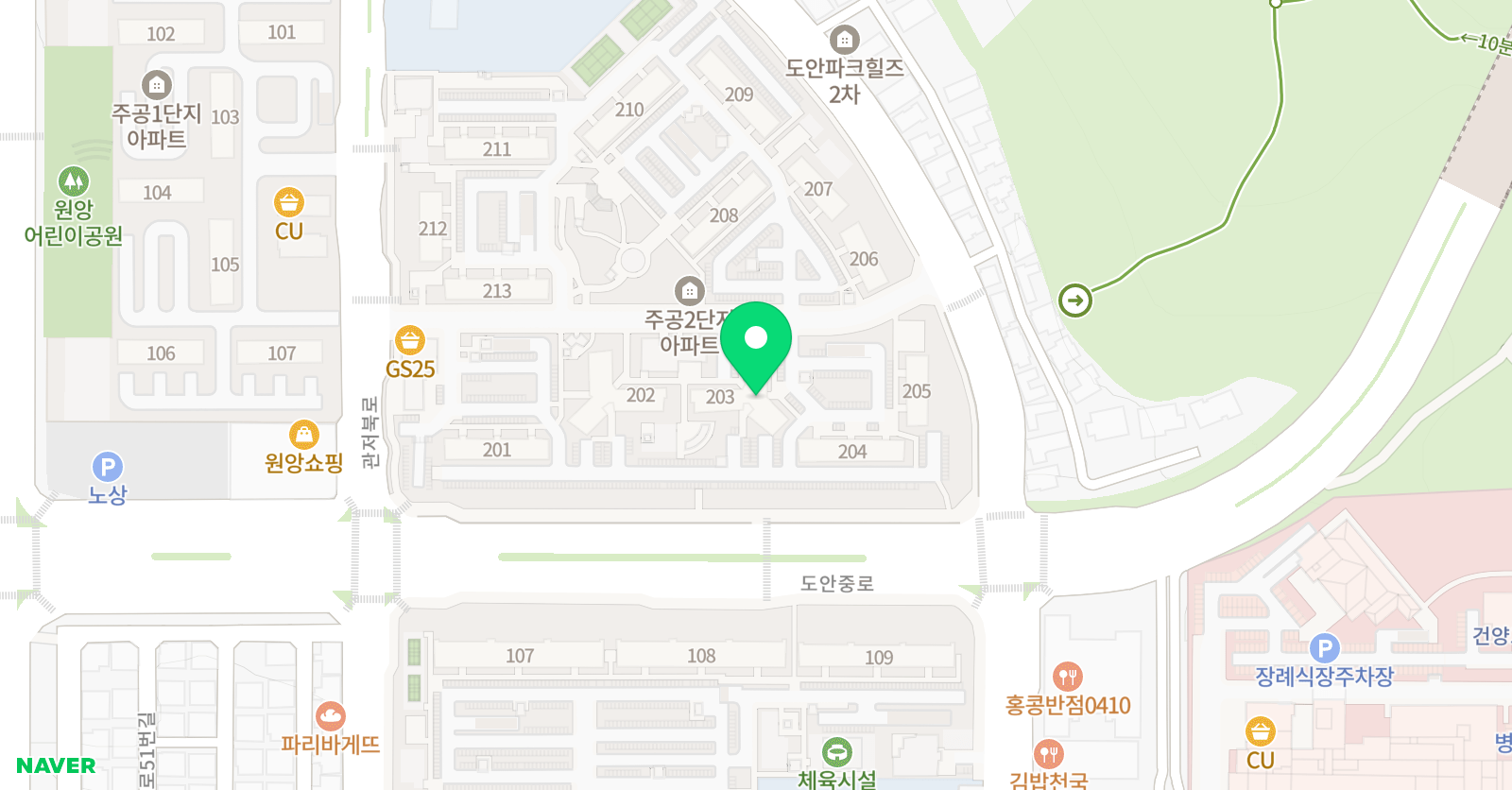 원앙플러스 영어공부방 위치