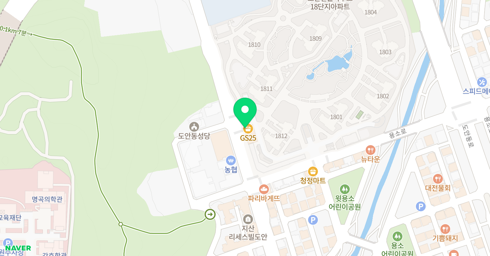 뮤엠 영어 도안베스트학원 위치