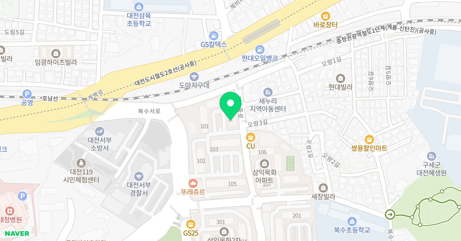 계룡 학원 위치