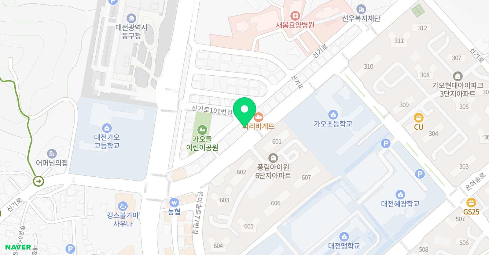 아소비 큐미르 가오학원 위치