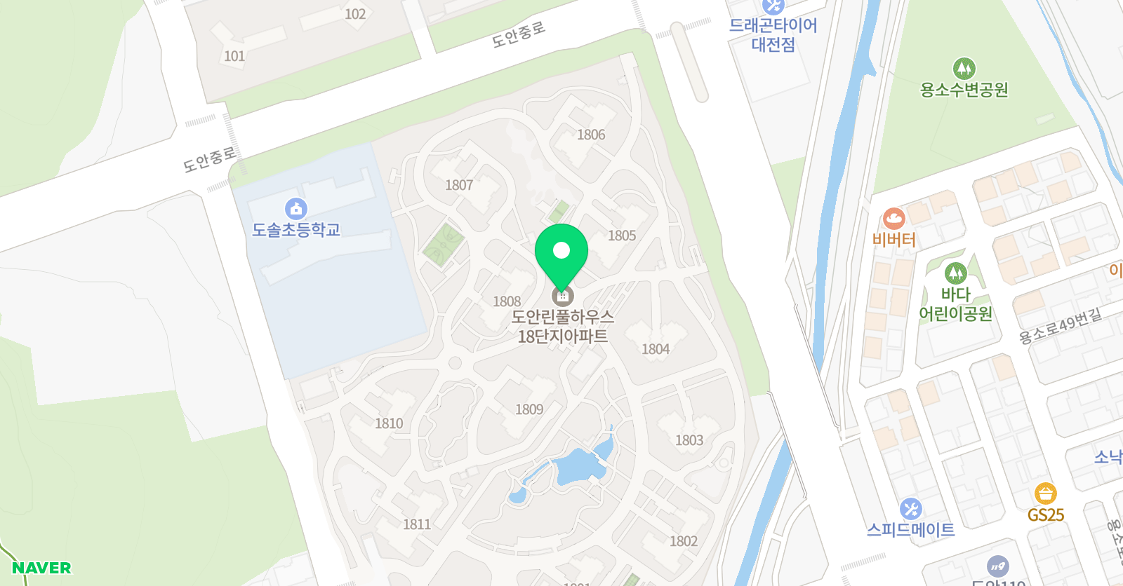 책나무 수학나무 위치
