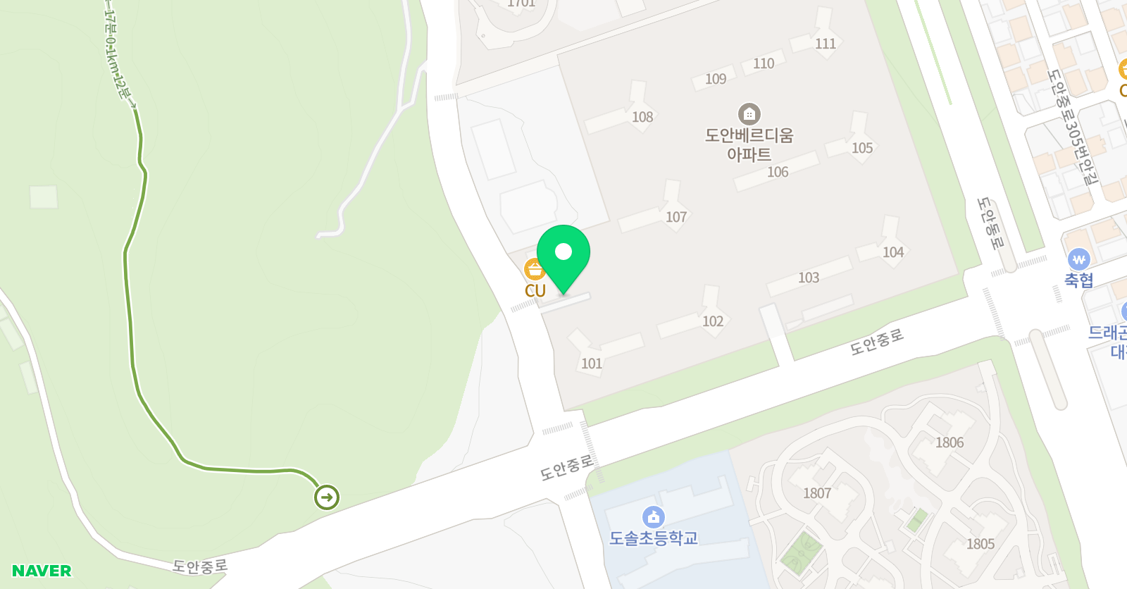 도안 매쓰프로 수학교습소 위치