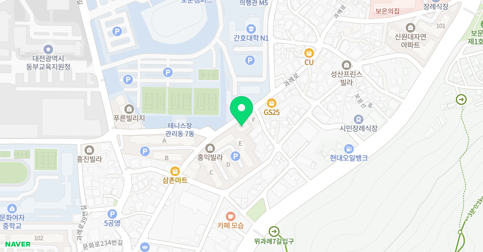 스카이피아 학원 위치