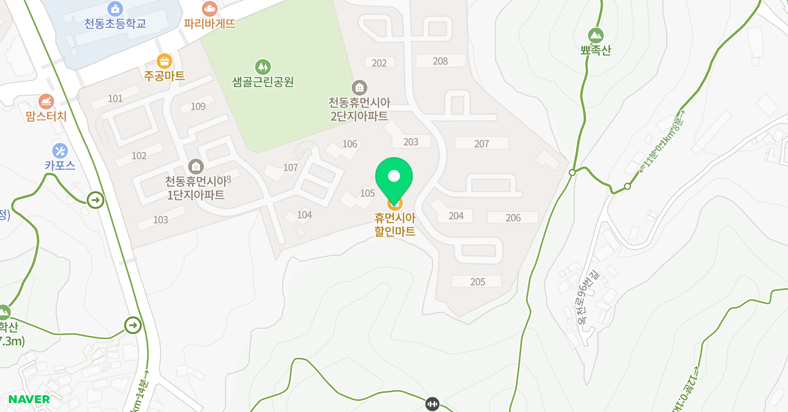 안단테 피아노교습소 위치