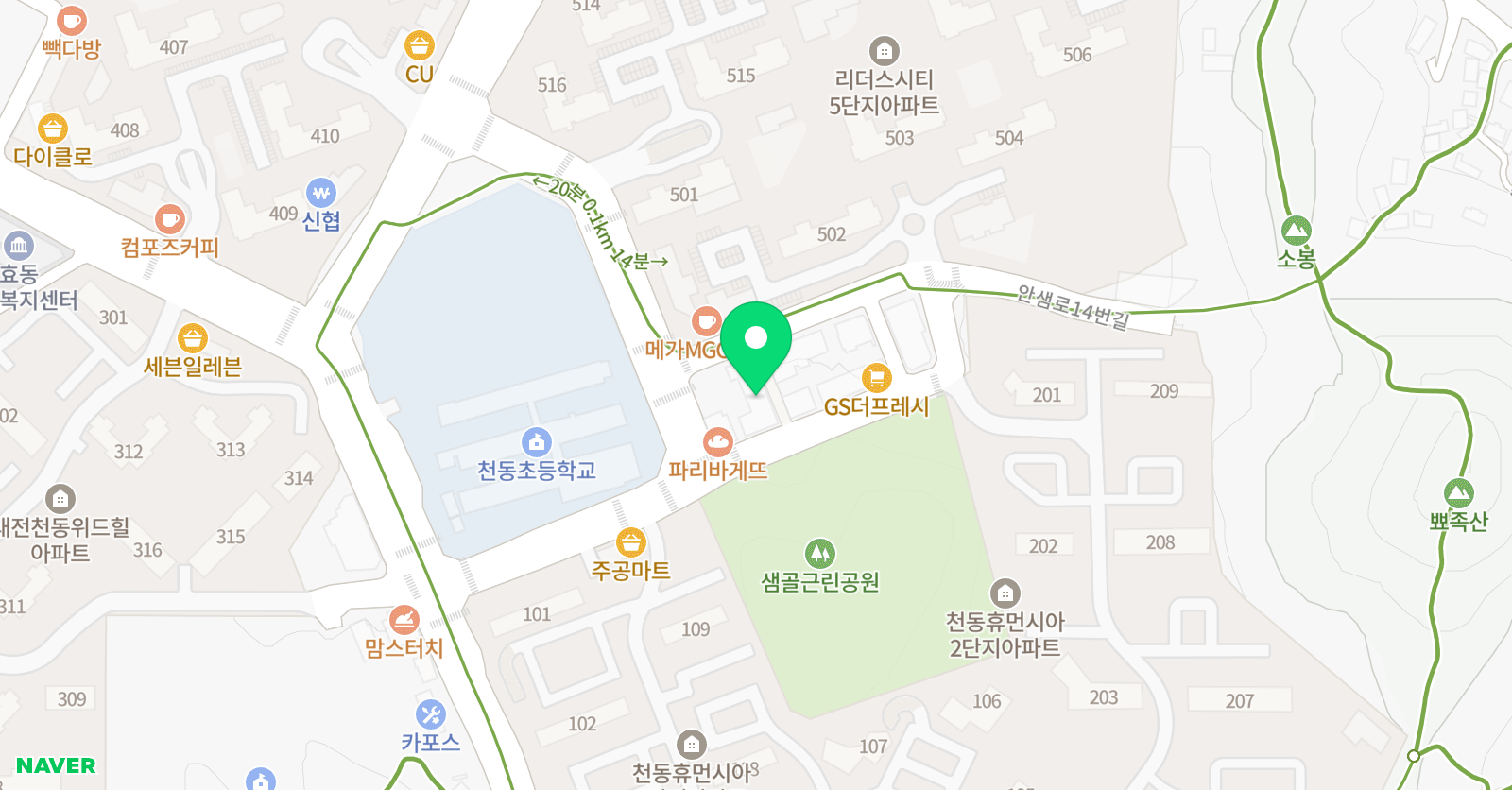 아트벨필 아트미술학원 위치