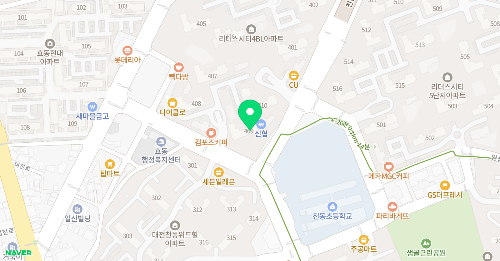 미래엔수학 천동초교실 위치