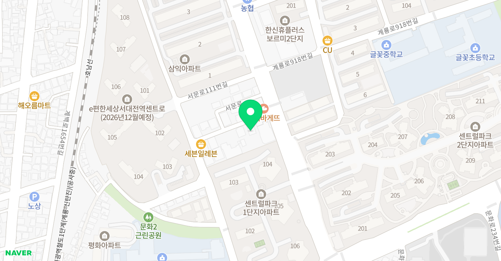레인보우 줄넘기학원 위치