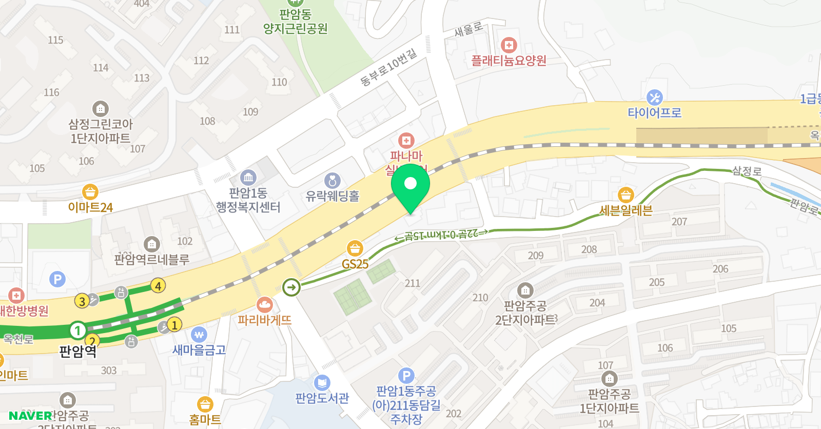 기탄 사고력교실 판암초채우다1호점 위치