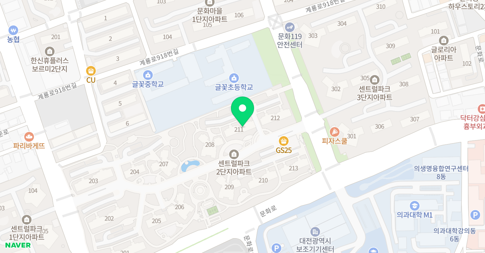 스마트해법영어 글꽃교실점 위치