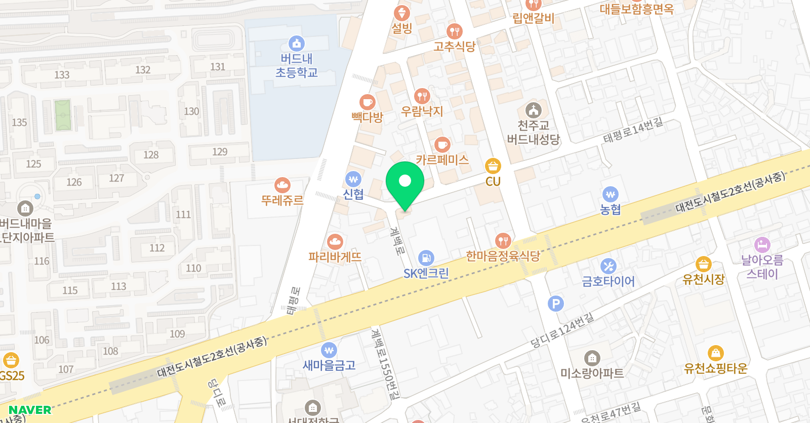 버드내맨투맨 수학학원 위치