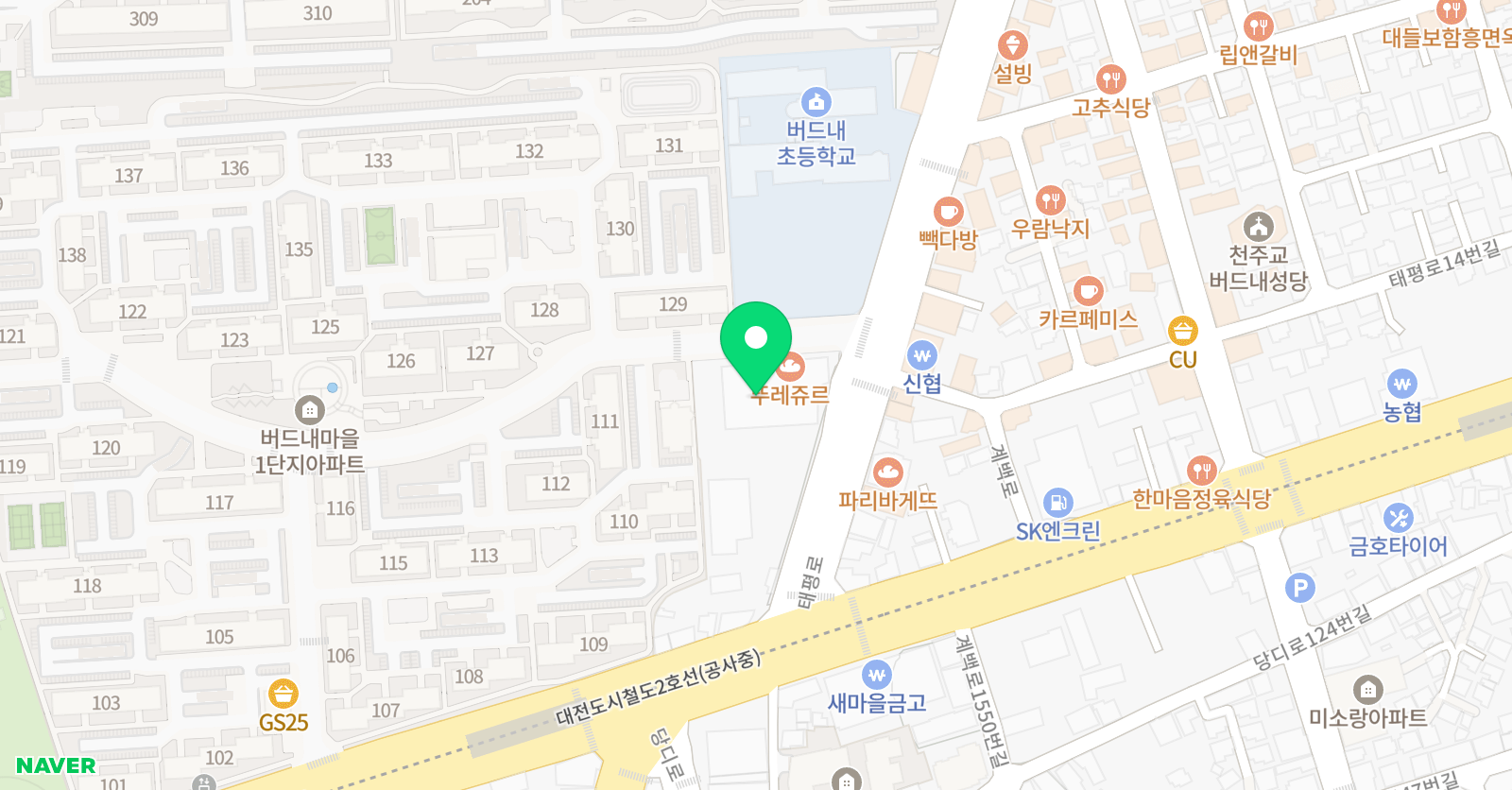 버드내아트뮤즈 미술학원 위치