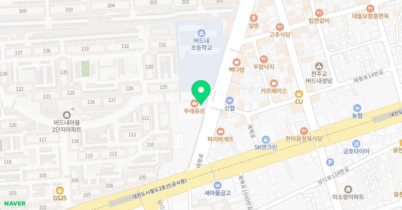 버드내 음악학원 위치
