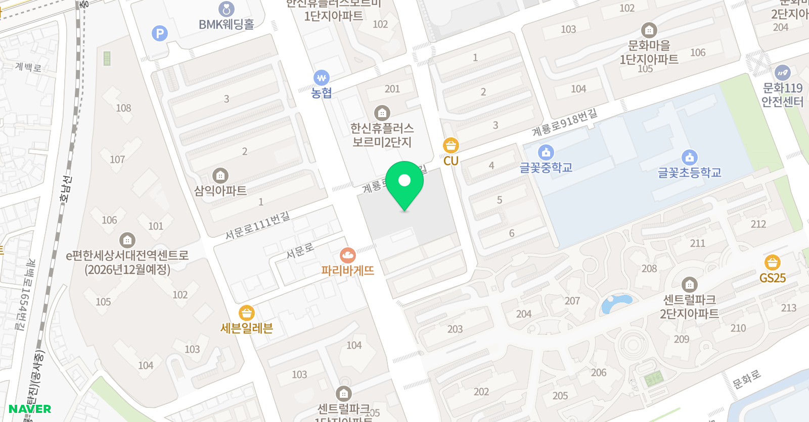 센트럴 주니어 축구클럽 위치