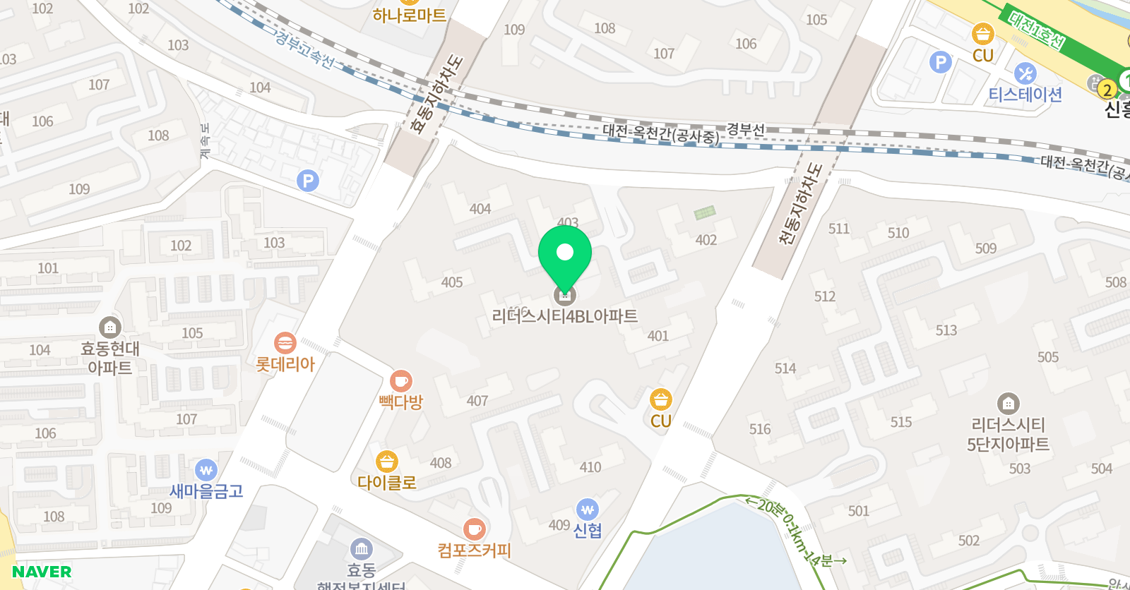 리드인 독서논술 효동점 위치