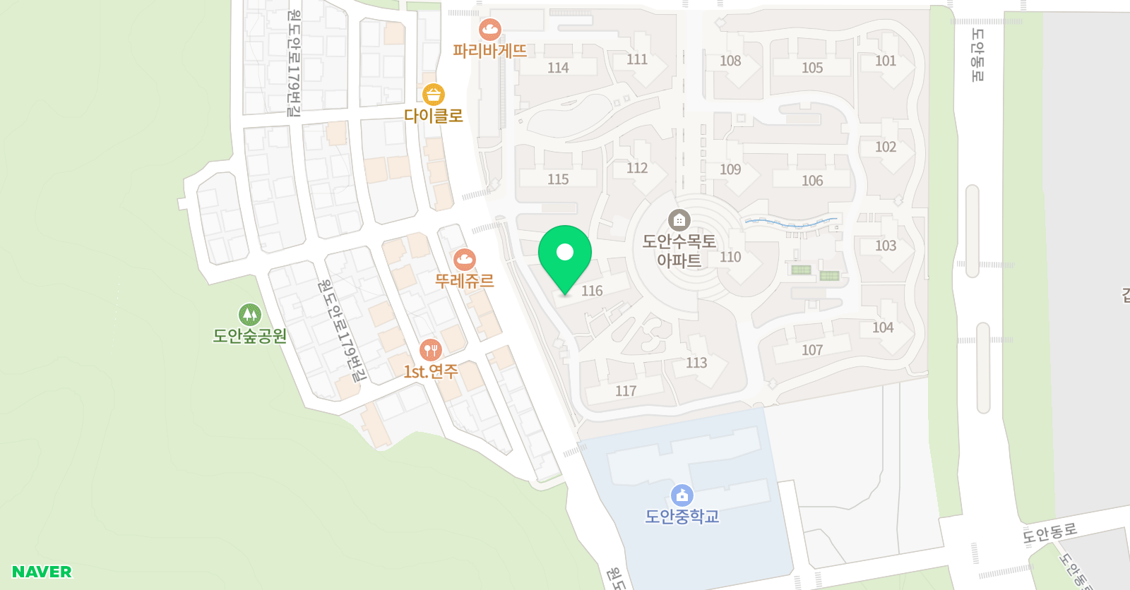 기탄사고력교실 도안수목토점 위치