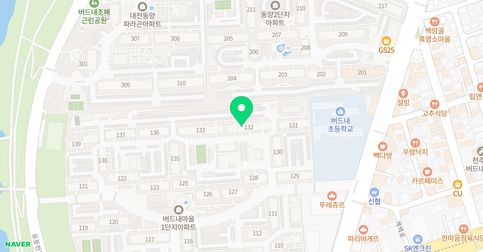 아소비 대전태평버드내마을점 위치