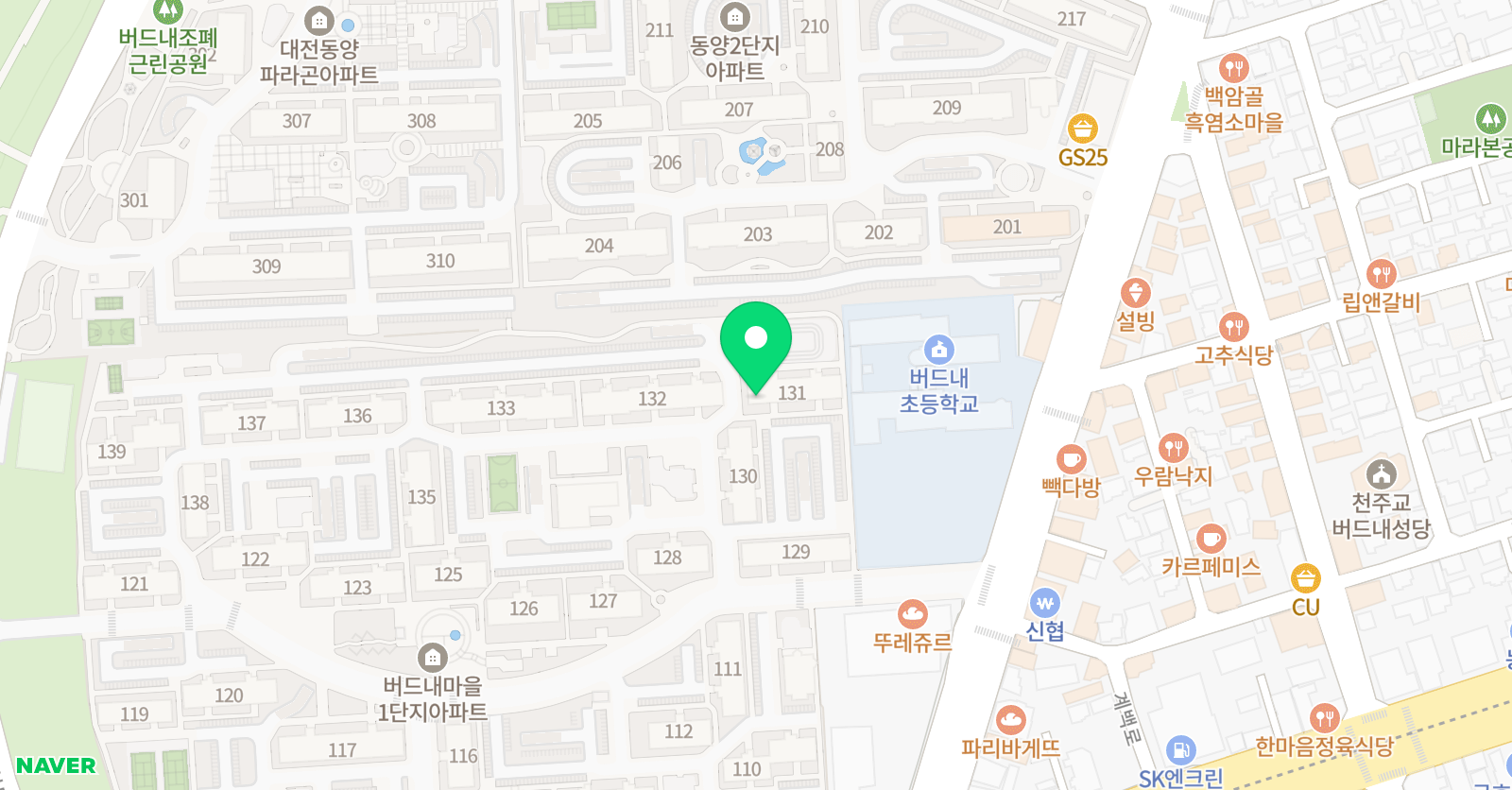 빨간펜수학의달인 대전버드내점 위치