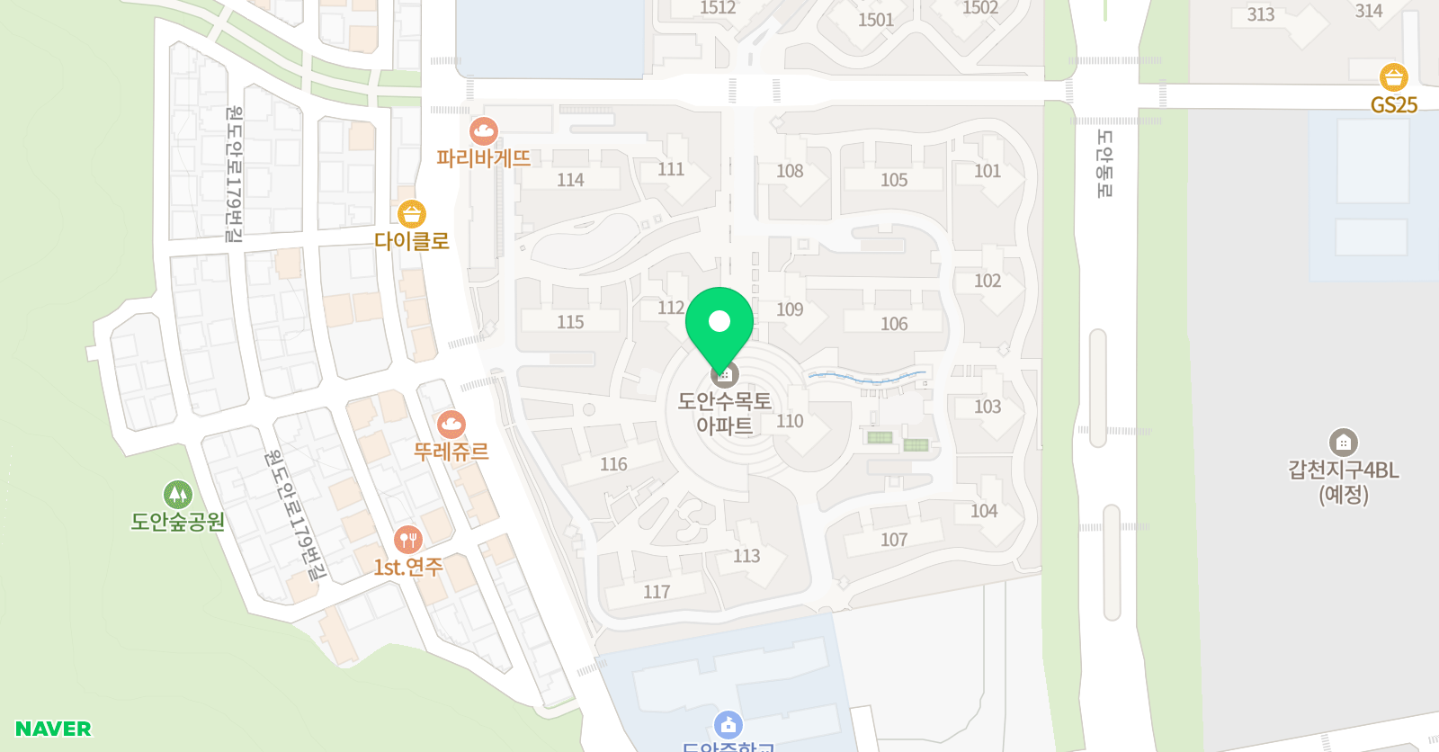 도안쭌쌤 수학 위치