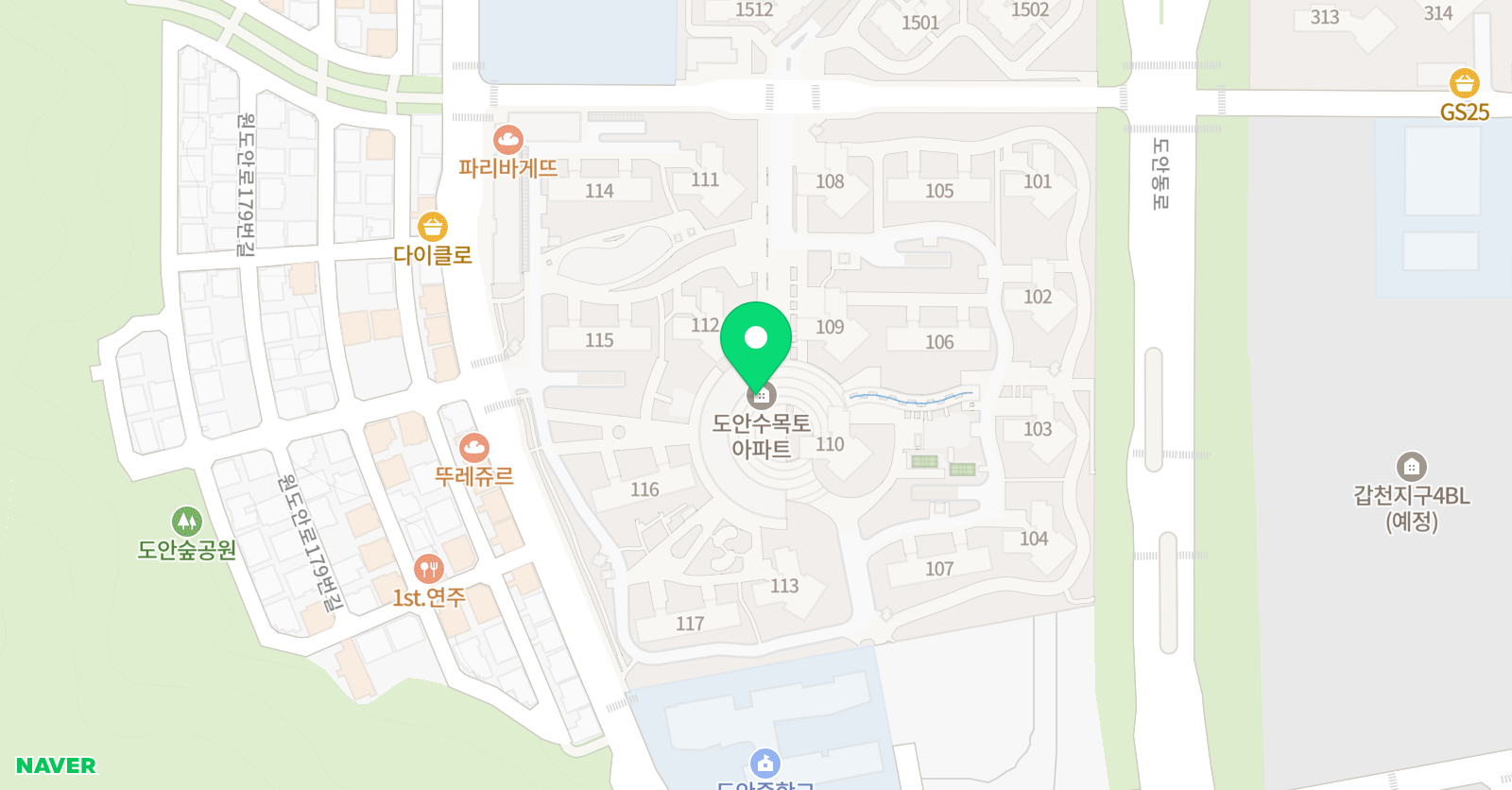 미래엔 수학학원 수목토교실 위치