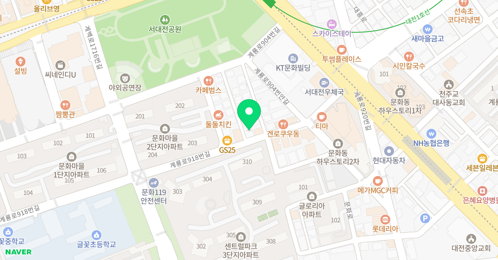 초중고등 수학 G1230 학원 위치