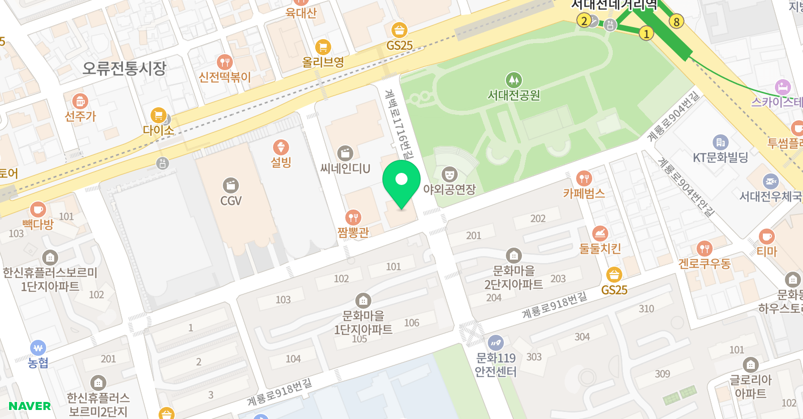 코너스톤엘 정상학원 위치