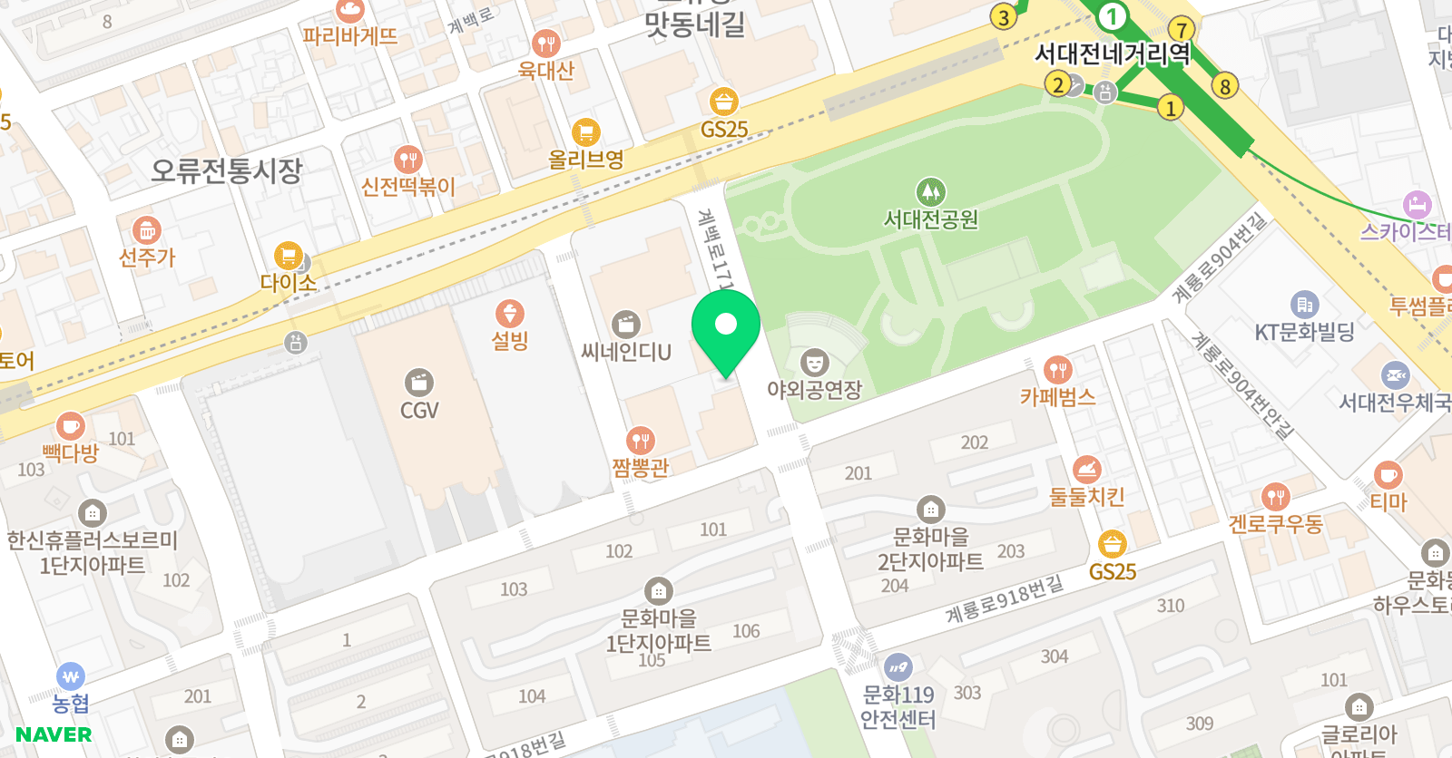 레인보우 줄넘기학원 합기도 양우관 위치
