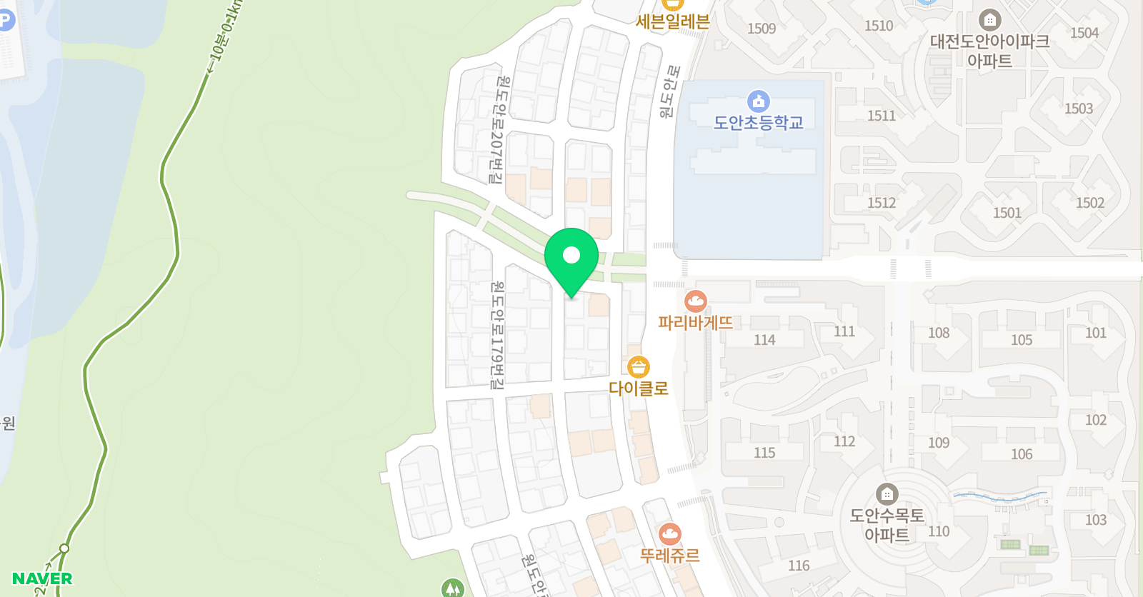 수학의산책 영어학원 위치