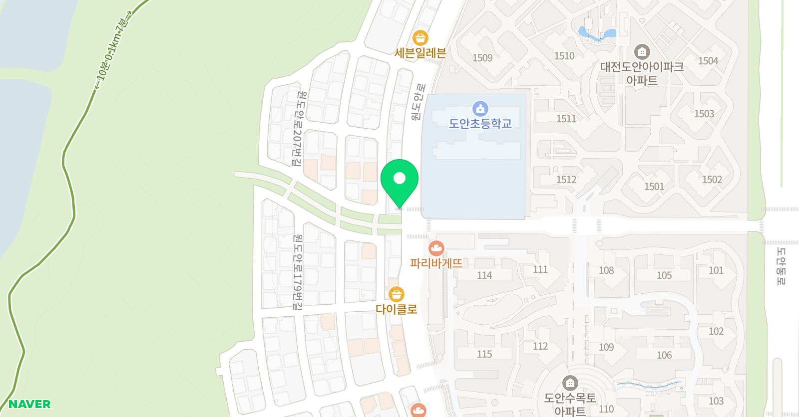 해유 국어학원 위치