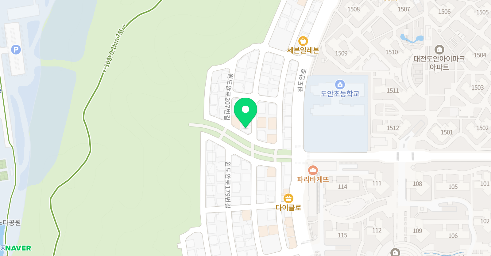 도안코너스톤 어학원 위치