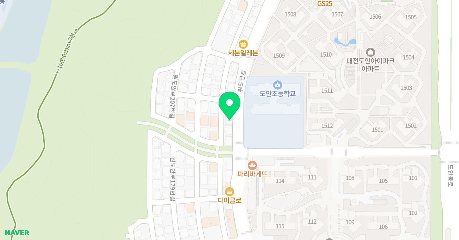 한우리독서토론논술 도안제1홈클럽 위치