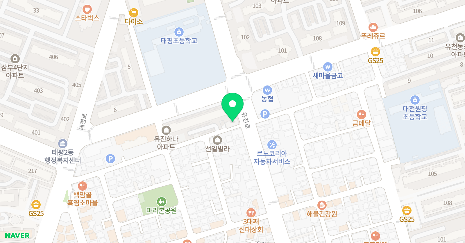 한잎 피아노교습소 위치