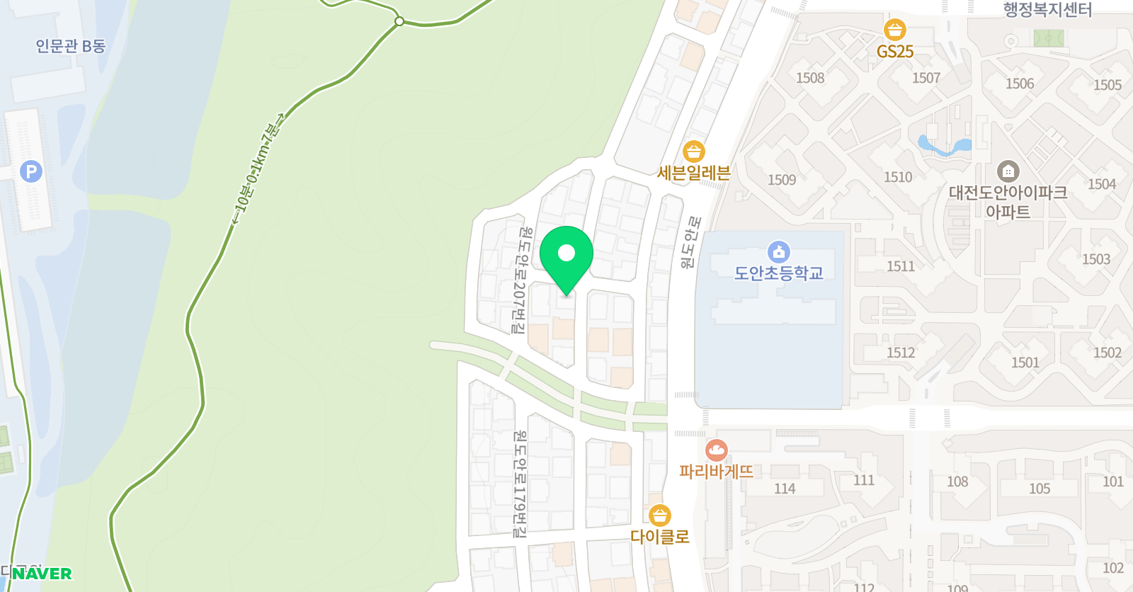 도안 엠씨스터디 수학학원 위치