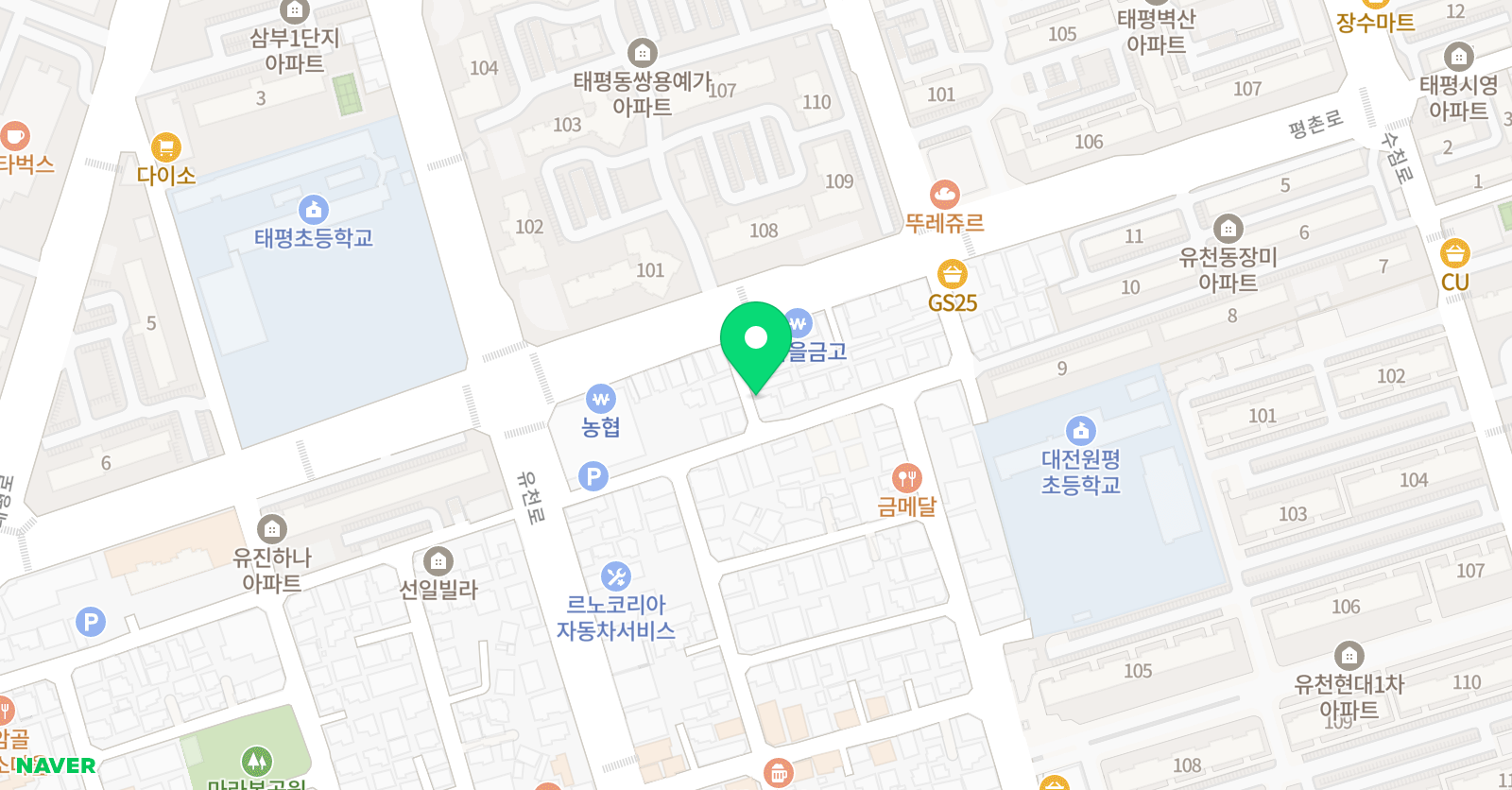 용쌤 수학교습소 위치