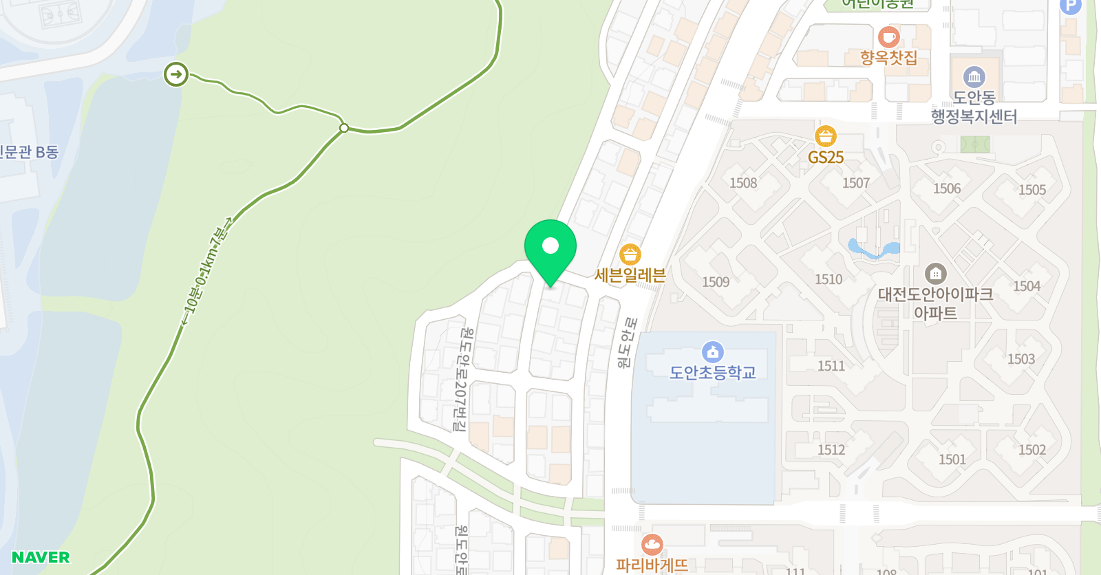 3030영어 에이원 도안점 위치