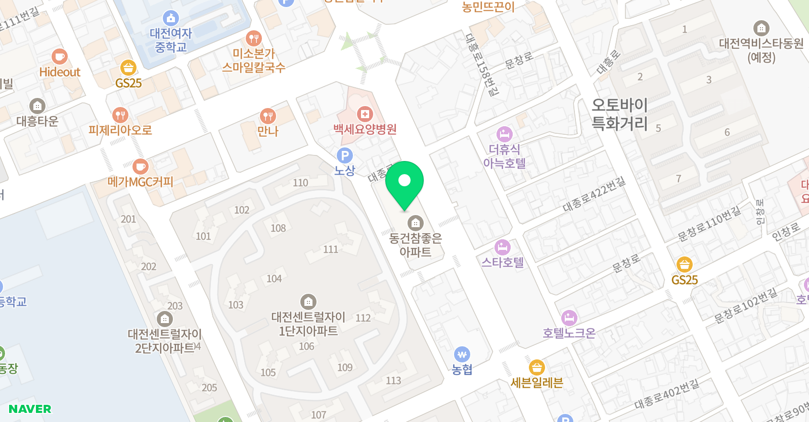 기탄 사고력교실 대흥초1호점 위치