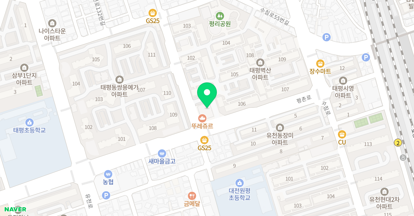 리드인 창의독서수학학원 위치
