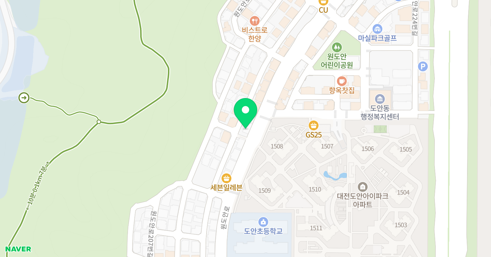 윤선생우리집앞 영어교실 도안아이파크영어교습소 위치