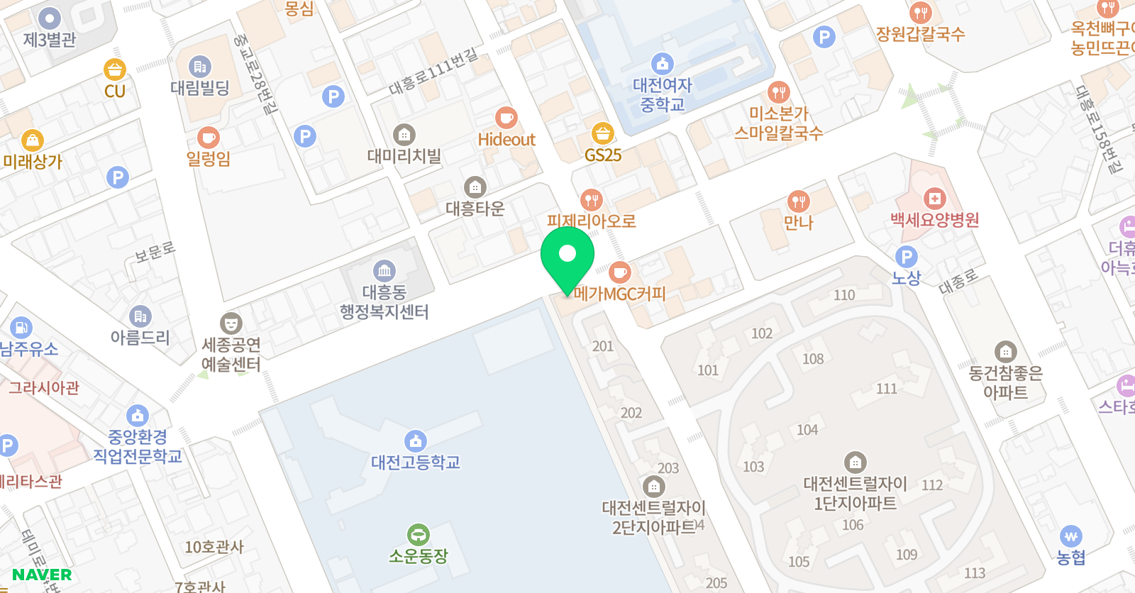 자이뮤즈 음악학원 위치