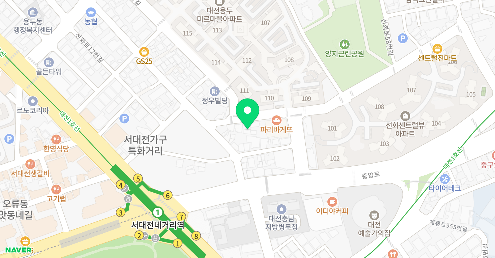 탑클래스 영수학원 위치