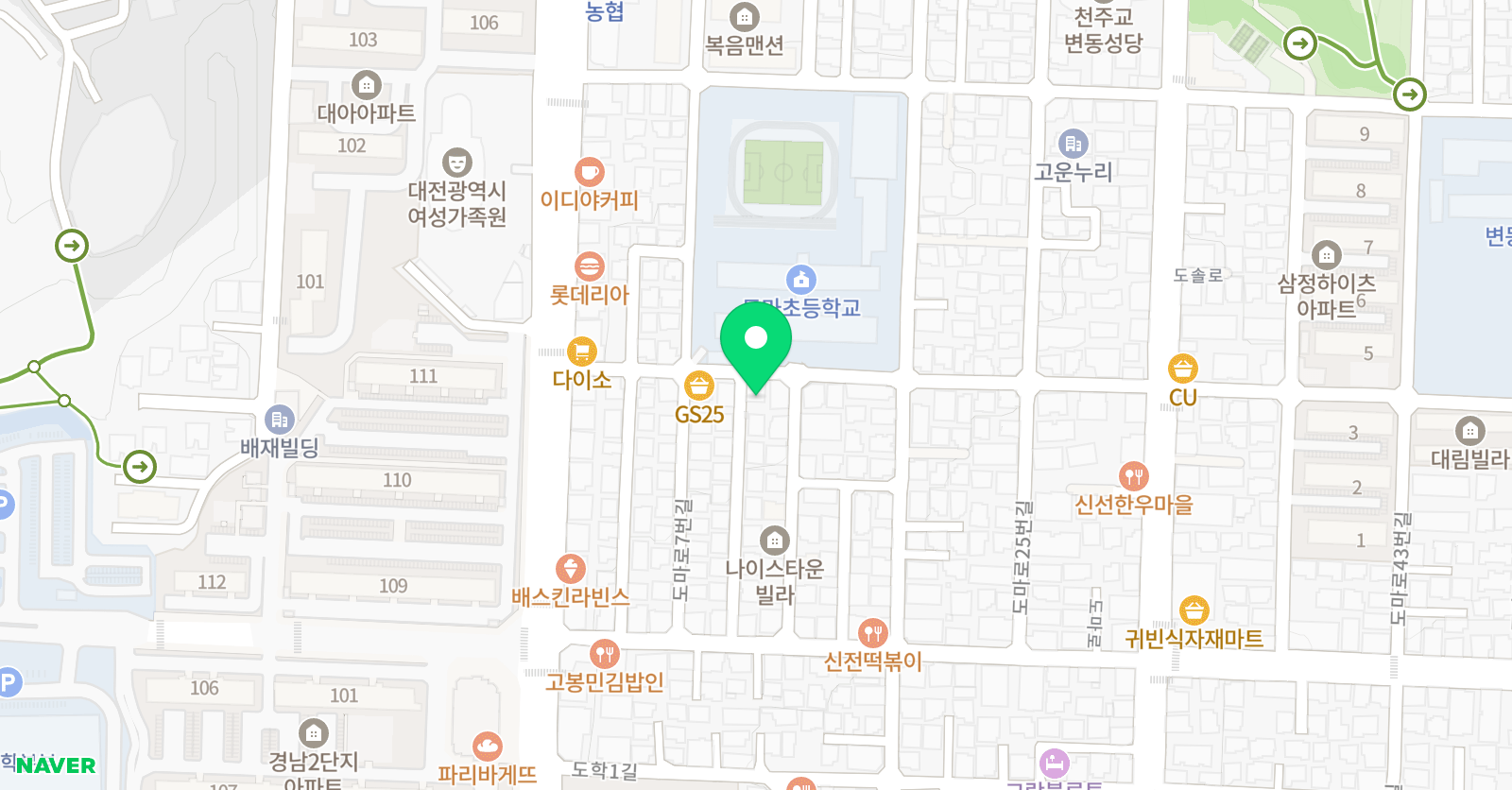 공터 영어수학 도마센터 위치