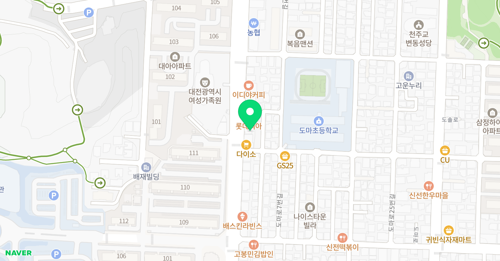 가온누리 학원 위치
